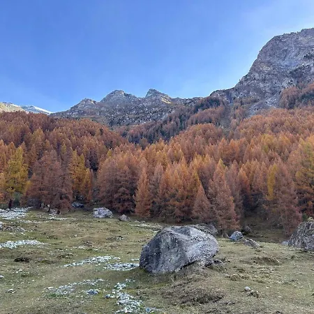 Panoramic Alpine Garden Retreat Apartment Vissoie
